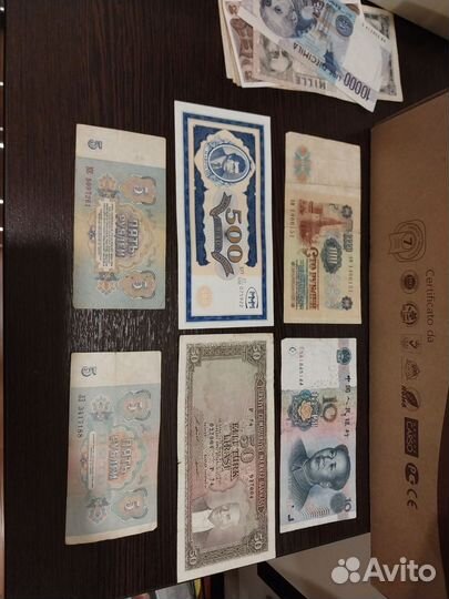 Банкноты боны разных стран
