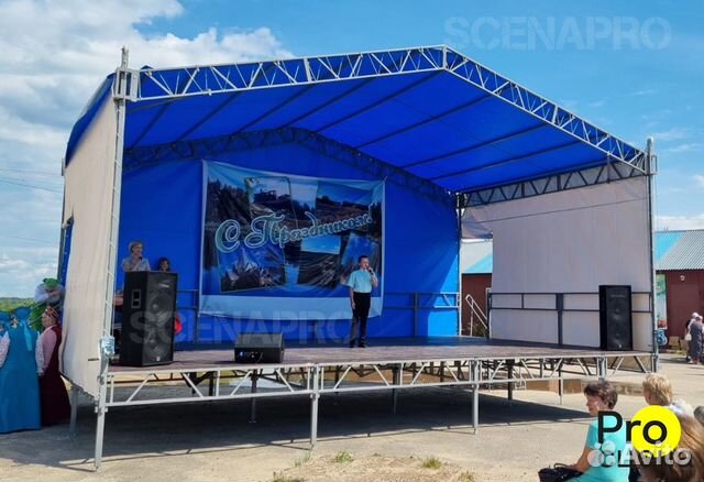 Мобильная сцена из стали