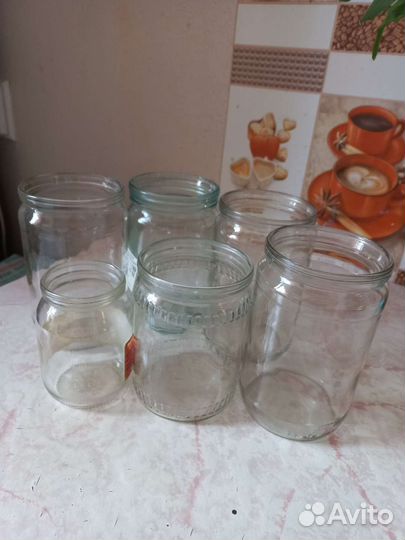 Банки стеклянные 3 л., 0,7 л., 0,5 л., 0, 25 л