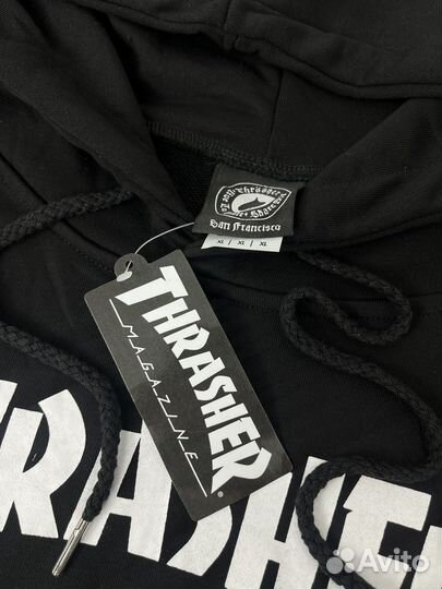 Черное худи Thrasher, M-XL, в наличии