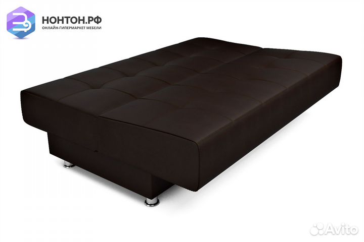 Диван книжка Мария экокожа коричневая