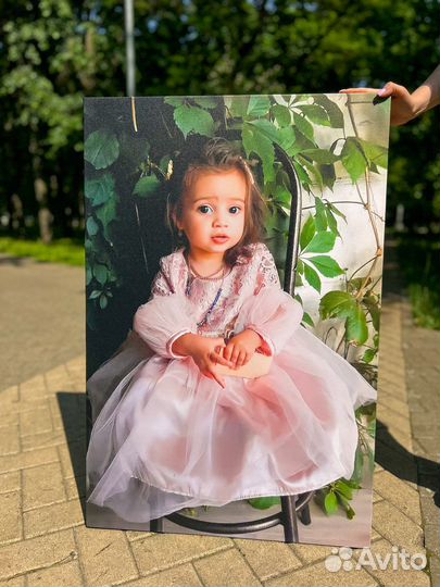 Портрет по фото на холсте