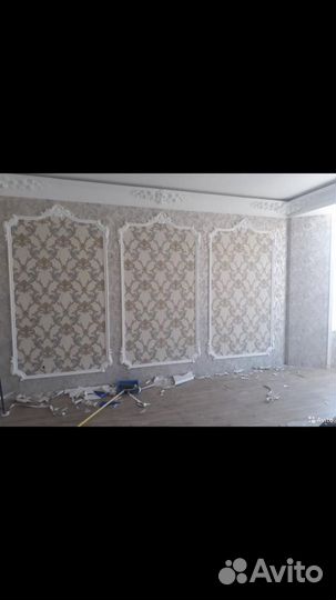 Ремонт квартир под ключ. Шпаклёвка и обои