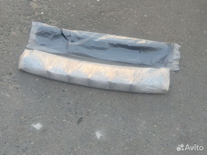 Накладки на задний бампер приора