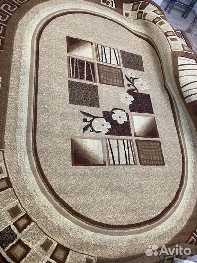 Ковер шерстяной овальный 3х4