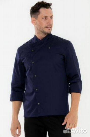 Чёрный китель поварской мужской