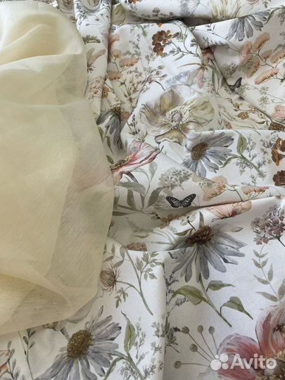 Ткань хлопок портьерная