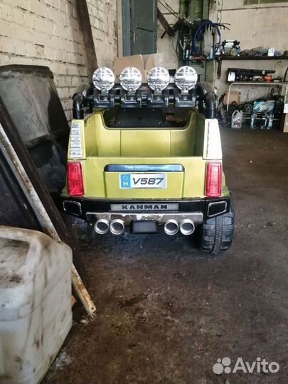 Детский электромобиль джип хамер бу