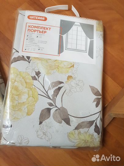 Комплект портьер для кухни «Японский пион» 111