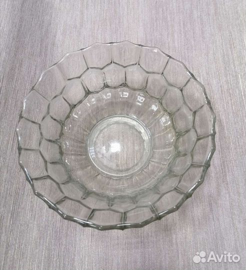 Салатник, ваза для фруктов,1 кдо, стекло СССР
