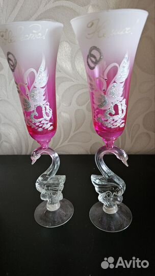 Бокалы фужеры свадебные новые