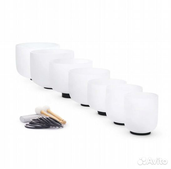 Хрустальные поющие чаши (7 шт.)