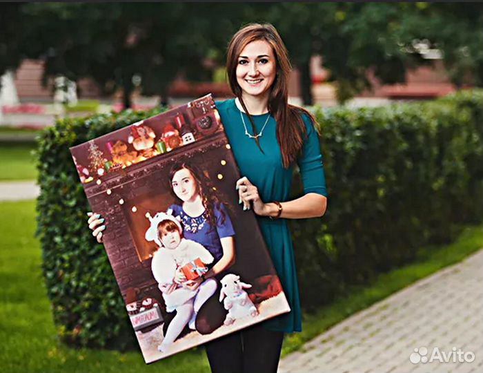 Романтический подарок портрет на холсте