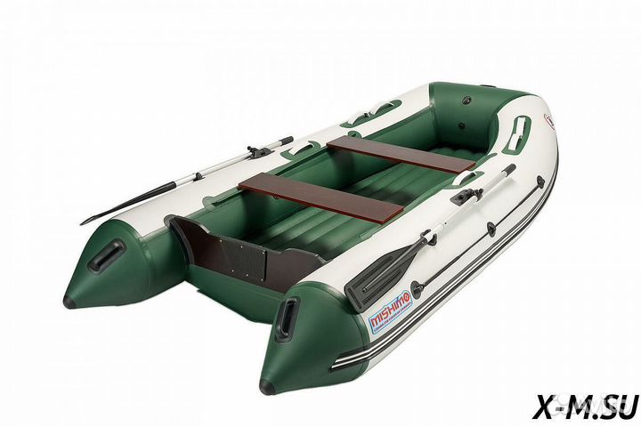 Лодка mishimo lite 400 (серый/зеленый)