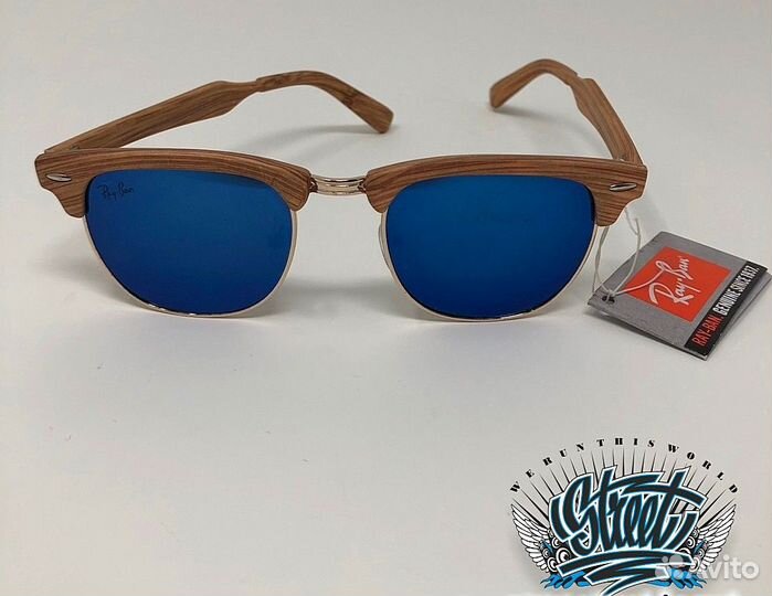Очки солнцезащитные Ray Ban c синим стеклом новые