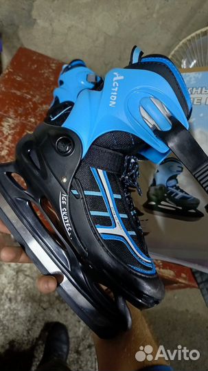 Коньки детские раздвижные 34 37 размер