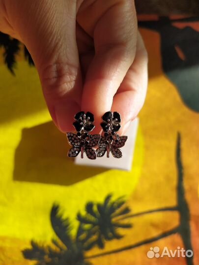 Серьги серебро 925 пробы