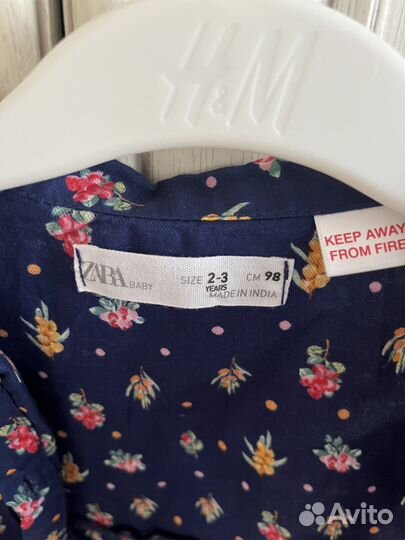 Рубашка на девочку Zara 2-3