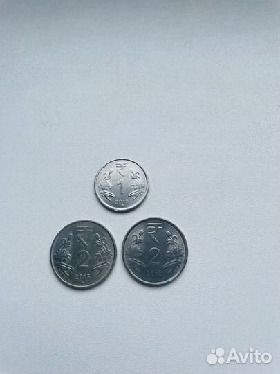 Индийские монеты (рупии) деньги Индии