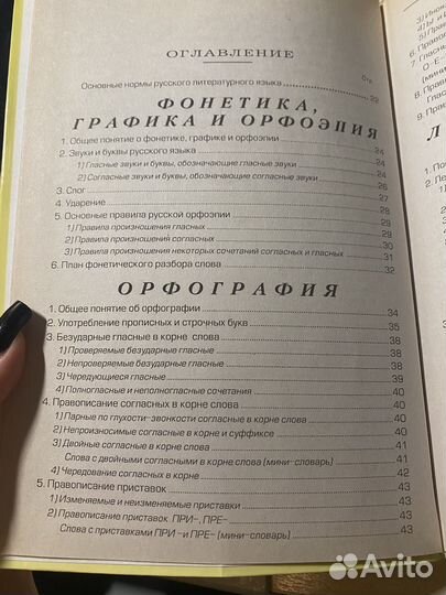 Справочник по русскому языку для школьников