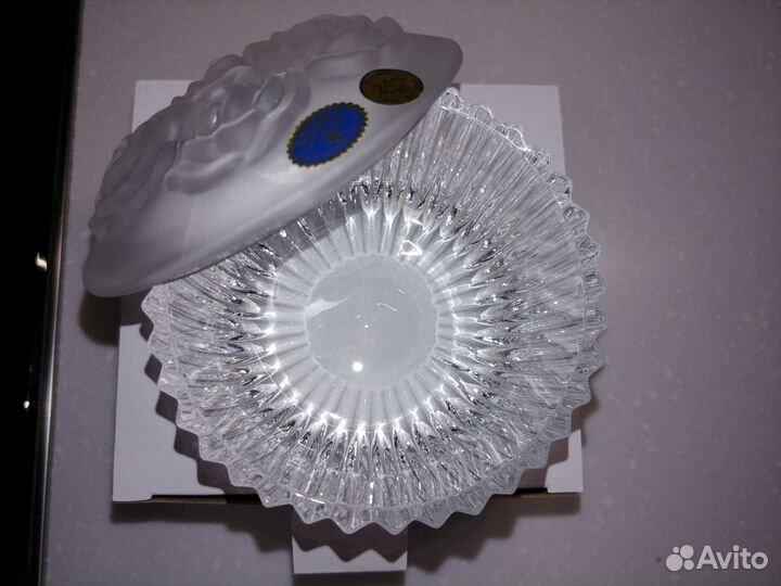 Конфетница(шкатулка для украшений) Богемия хрустал