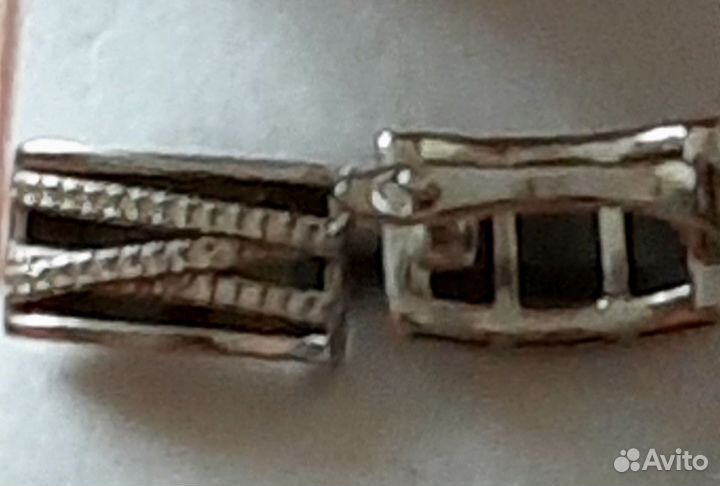 Серьги серебряные с керамикой