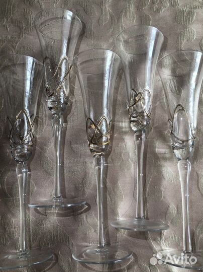 Фужеры для шампанского высокие