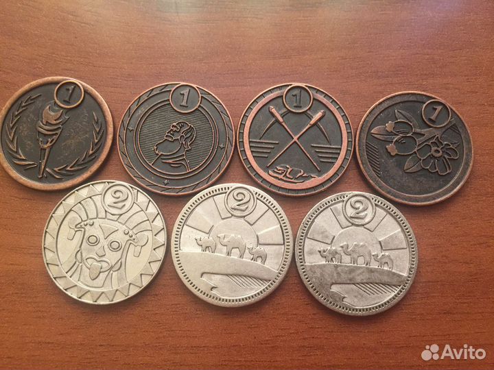 Монеты из магазинов Пятерочка и Магнит