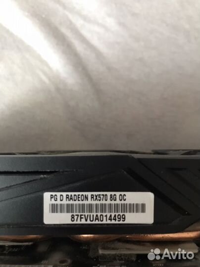 Игровая видеокарта AMD rx480 8gb