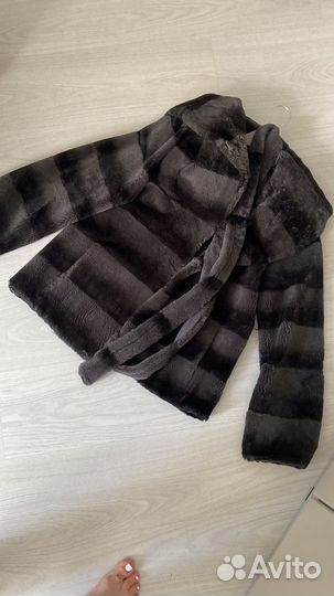 Шуба из стриженного бобра 48