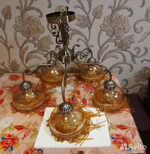 Потолочная люстра Artelamp Perlina A9560PL-5AB