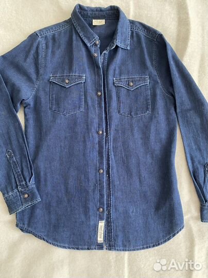 Рубашка джинсовая zara для мальчика 152 (новая)