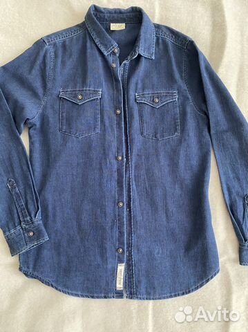 Рубашка джинсовая zara для мальчика 152 (новая)