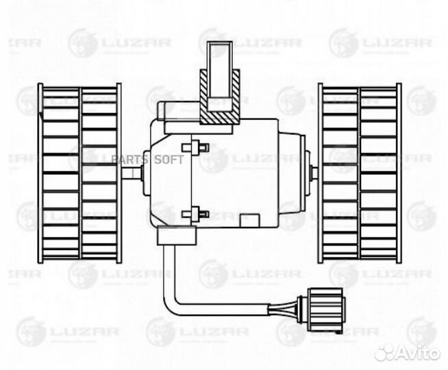 Вентилятор отопителя Scania 4-series (95) (LFh 270