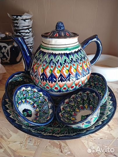 Посуда, ляган, коса, чайник, сервиз Узбекистан