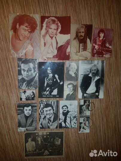Открытки СССР фото артистов актеров 80х-90 года