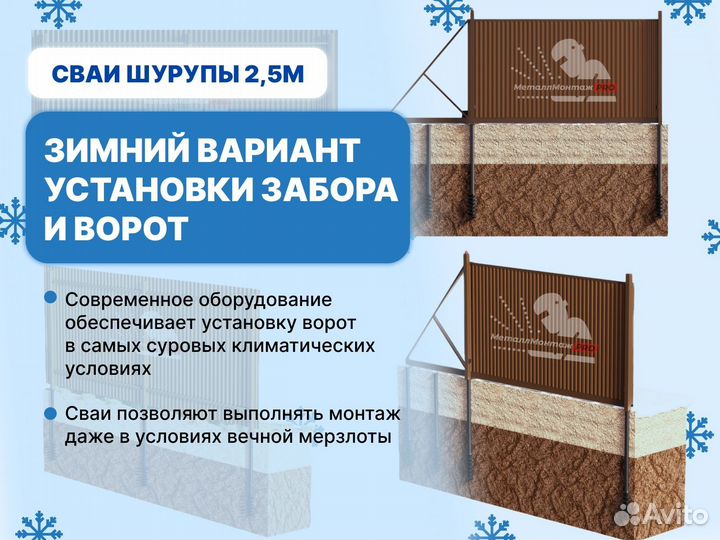 Откатные ворота с установкой. Гарантия