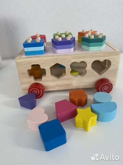 Деревянный сортер монтессори