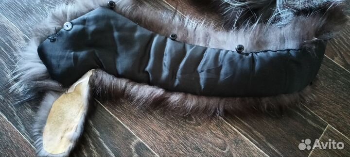 Меховой воротник песец