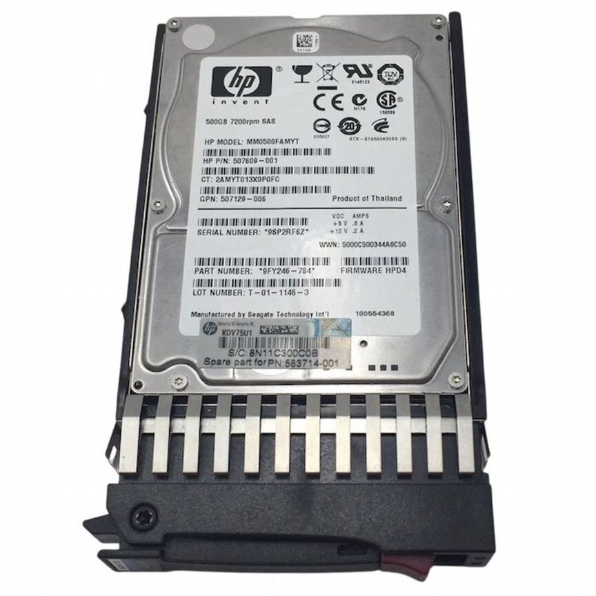 [AP878A] Жесткий Диск Hp 500gb 7200 Sas 2,5" Hdd Ap878a