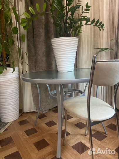 Стол стеклянный бу