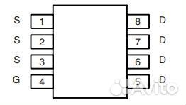 Микросхема Si4634DY-T1-GE3 N-Channel mosfet 30V 1