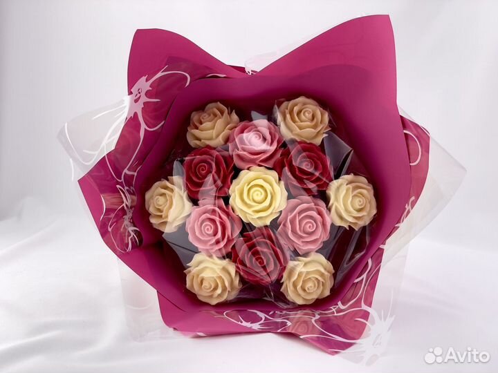 Розы из бельгийского шоколада