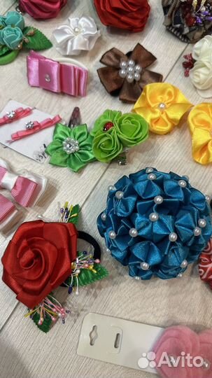 Резинки заколки ручная работа