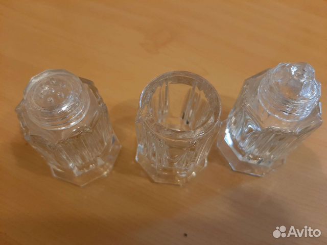 Набор для специй, чешское стекло