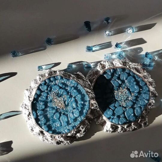 Подстаканники из эпоксидной смолы (комплект)