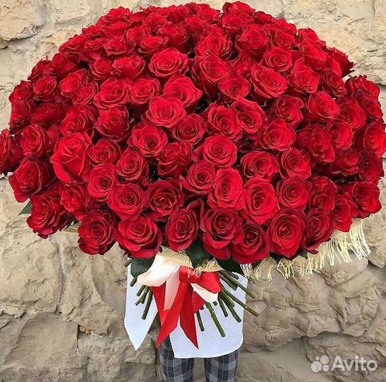 Розы высокие Доставка цветов