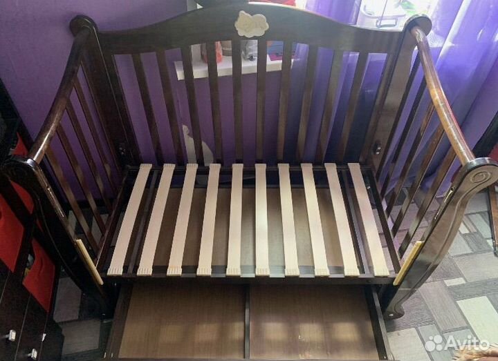 Кровать детская с матрасом 120*60 см