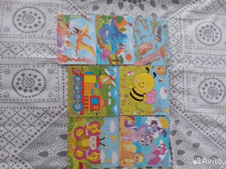Пазлы деревянные для малышей