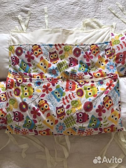 Подушки-бортики, кармашек для мелочей, балдахин